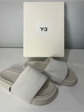 Y-3 Leather Slides